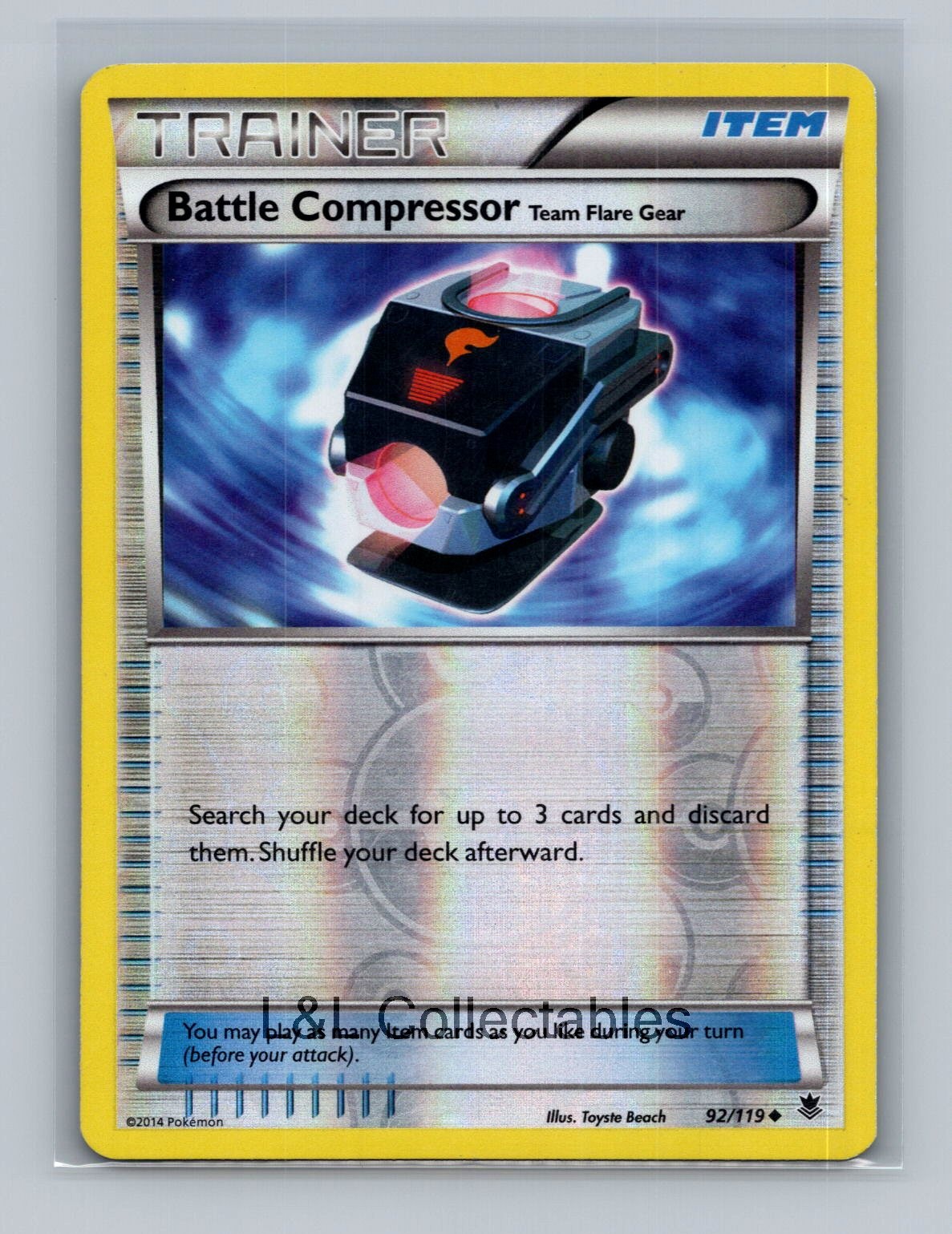 Battle Compressor #92/119 Reverse Holo XY - Phantom Forces
