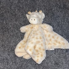 Kelly Toy GIRAFFE Lovey Rattle Plush Security Blanket KellyToy Tan Brown
