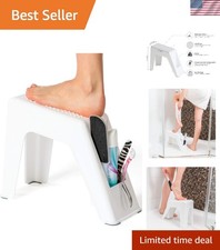 Shower Foot Rest - Pedicure Foot Rest - White - Supplies Not Included