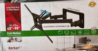 tv wall mount Barkan Long Dual Arm TV wall mount 101-229cm 40 -90 