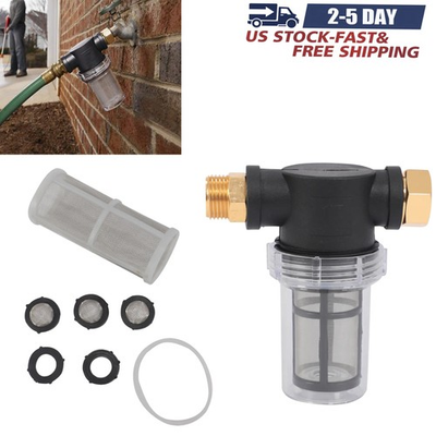#ad Garden Hose Inlet Filter Inline Water Pressure Washer Sediment Washing Machine $9.00