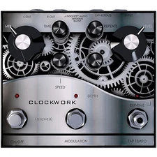 J. Rockett Audio Designs Clockwork Echo Delay Pedal Silver/Black 197881401481 OB