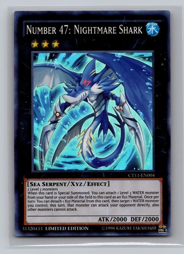 Number 47: Nightmare Shark CT11-EN004 — YuGiOh 2014 Mega-Tins Yu-Gi-Oh! card