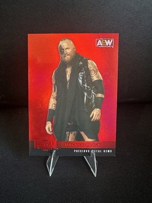 2022 Upper Deck AEW Metal Universe Red PMG Malakai Black