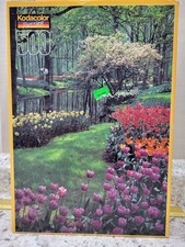 Kodacolor 500 Piece Jigsaw Puzzle Garden Landscape