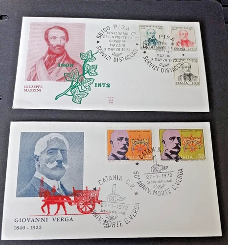 Italy 1971 Three Illustrated First Day Covers