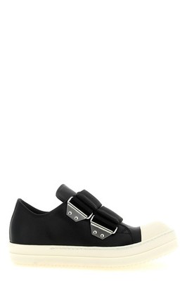 RICK OWENS Temple Strap Low Black Sneakers New & Authentic