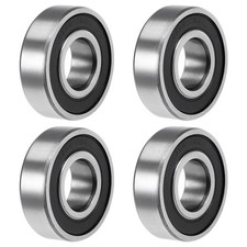 4pcs 6204-2RS 20x47x14mm Deep Groove Ball Bearings Double Sealed Chrome Steel Z2
