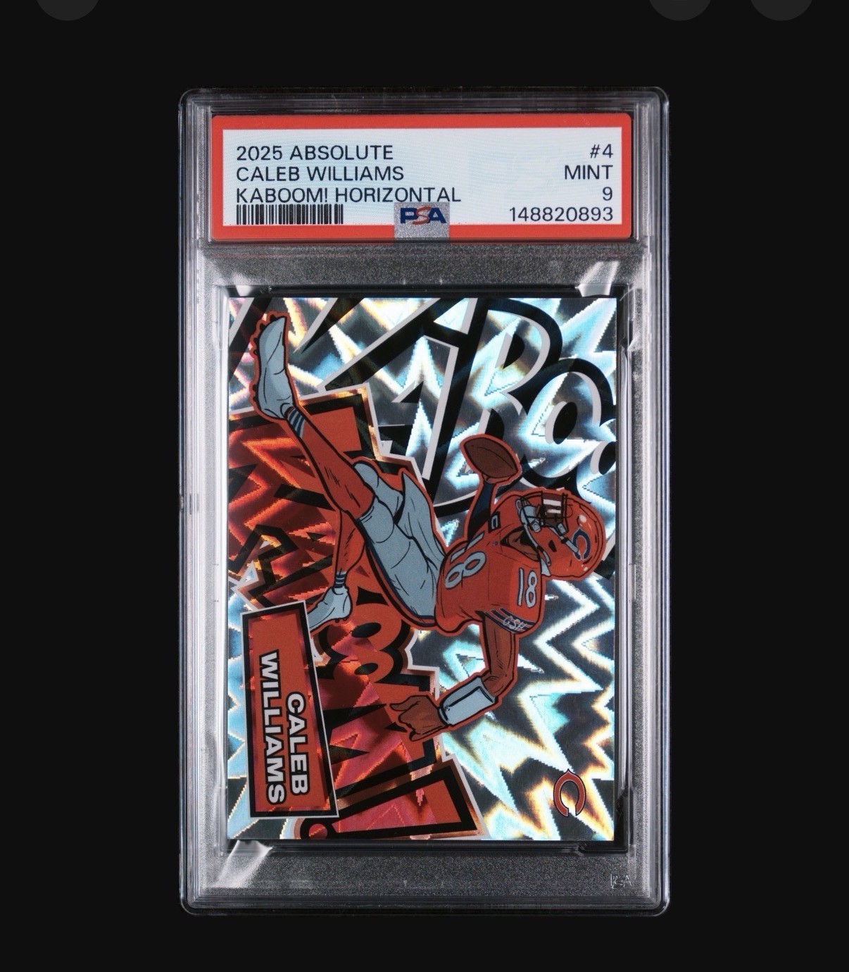 2025 Panini Absolute - Kaboom! Horizontal Caleb Williams #4 PSA MINT 9