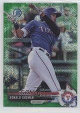2017 Bowman Chrome Prospects Mega Box Green Refractor 13/99 Ronald Guzman 3f2