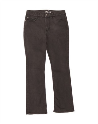 Lee Damen Bootcut Jeans US 10 Large W32 L30 schwarz Baumwolle VT06