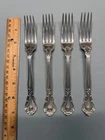 Sterling Silver Gorham Chantilly Dinner Forks Victorian Lot of 4 Fork 7" Long