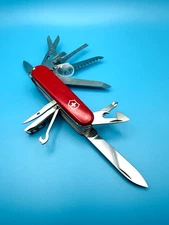 Discontinued VICTORINOX Champion Plus Swiss Army Knife Multi-Tool 91mm RED !
