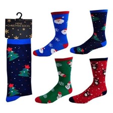 12 Pairs of Warm Socks Men Christmas Socks Design Cotton Socks Men Uk 7 to 11
