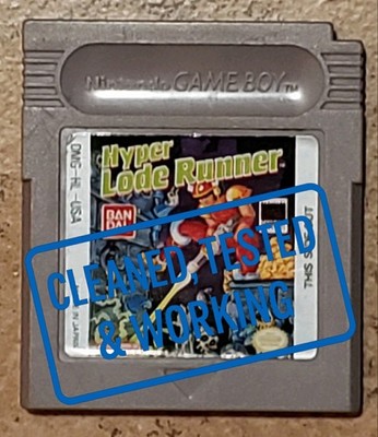Hyper Lode Runner Game Boy 1990 Authentic Cleaned & Tested Nintendo Gameboy
