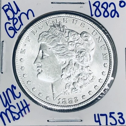1882 O BU UNCIRCULATED MORGAN SILVER DOLLAR AUTHENTIC U.S.MINT FREESHIPPING 4753