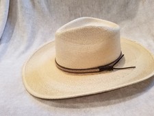 Stetson Sawmill Palm Leaf Straw Hat LARGE new