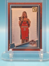 KIKI IRIAFEN #94 Rated Rookie 2025 Donruss WNBA Red Shimmer Mystics /399 RC