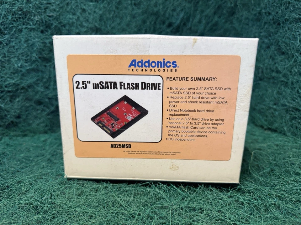 ADDONICS AD25MSD 2.5” mSATA HARD DRIVE Enclosure Kit - Image 2 of 4