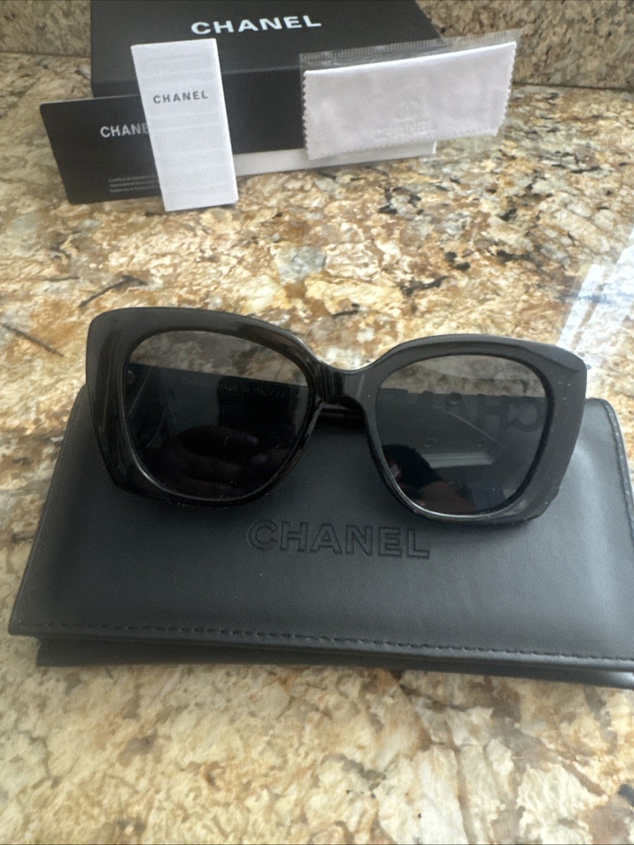 Chanel Sunglasses For Women 5422B Polarized Logo Sunglasses Black