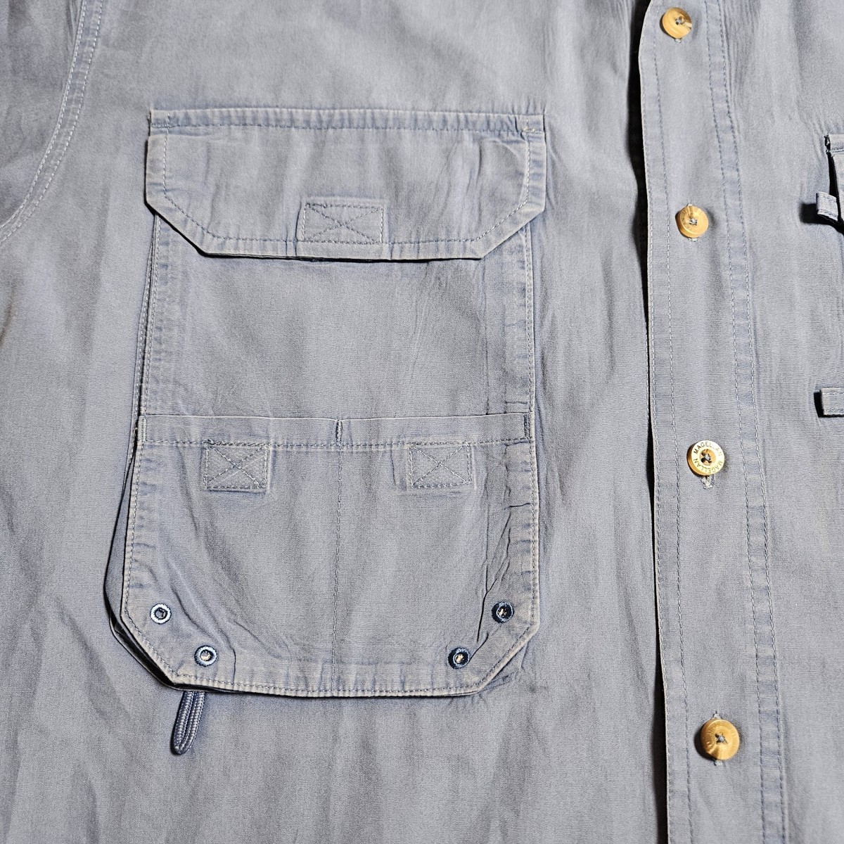Chemise De Pêche Magellan Lake Fork - Homme M Beige - Ventilée, Poches