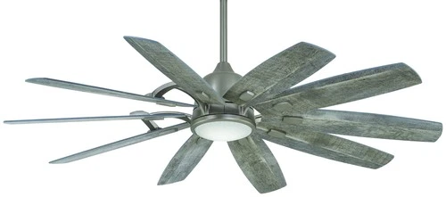 Minka Aire Barn 65" Ceiling Fan - Savannah Gray 10-Blade Remote Control - Picture 1 of 5