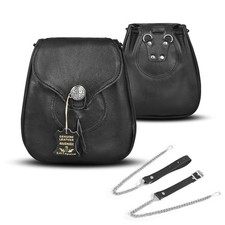 Kilt Emporium Rob Roy Leather Sporran - Handcrafted Scottish Kilt Waist Bag