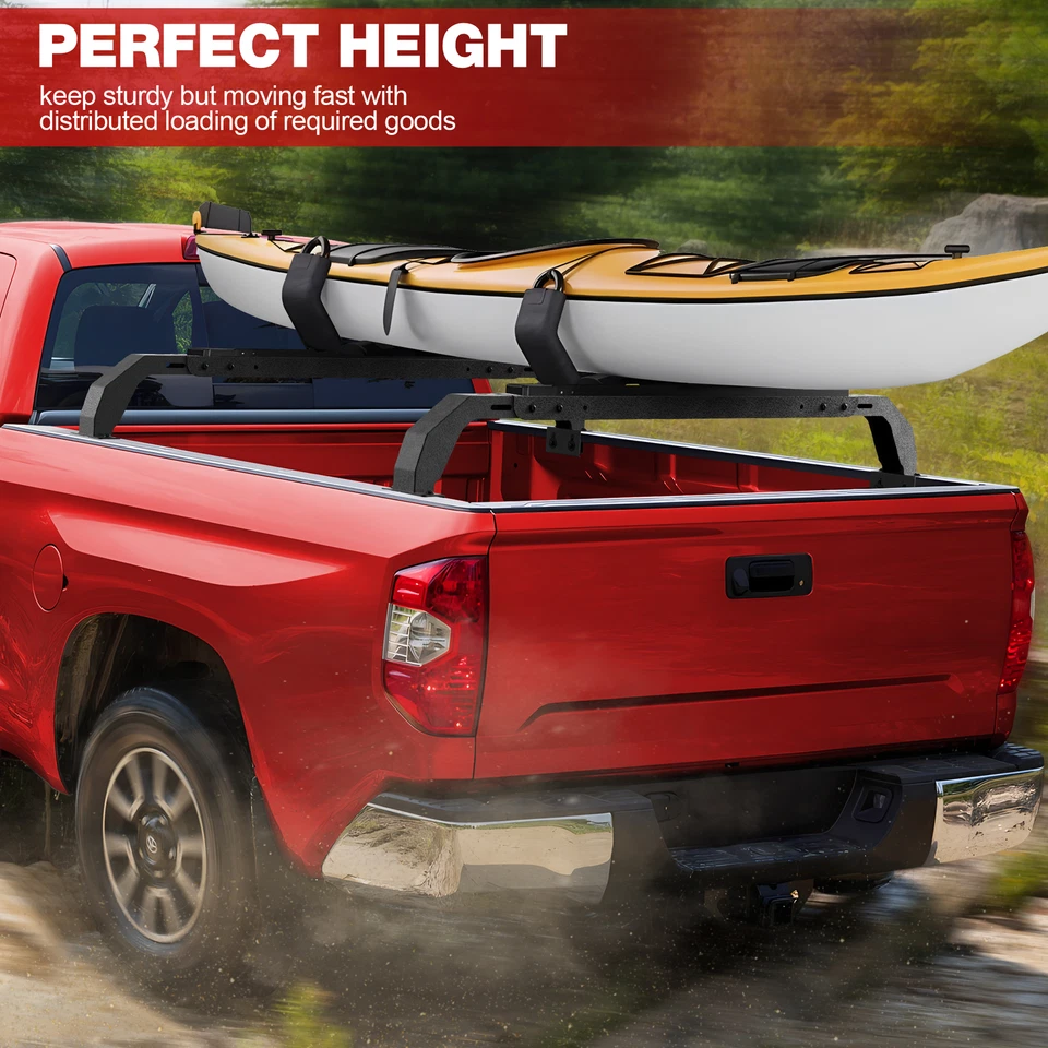 For F150 Silverado Sierra Ram Tundra Adjustable Truck Bed Chase Rack Cross Bar - Image 2 of 4