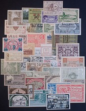 20 different Austria notgeld 1918-21 paper money most vf-xf