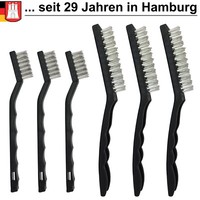 DrahtbüRste 6-Tgl EdelstahlbüRste StahlbüRste MetallbüRste Reinigung BüRsten