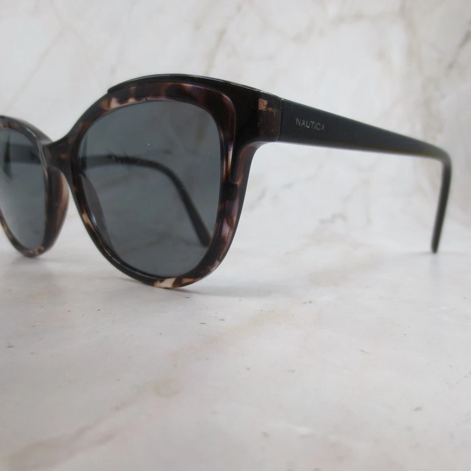 Nautica 太阳镜框 NLS6003-017 男式黑色塑料全边方形 55-17-140 — 第 2/4 张图片