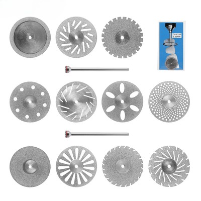 Dental Lab Diamond Disc Ultra-thin Double Side Grit Disk Cutting Tool Dentist