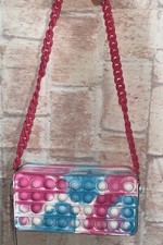 Pop Purse Fidget Toys Bag Multicolor Pop It Purse Bubble Pop Pop , Pop-Em Purse