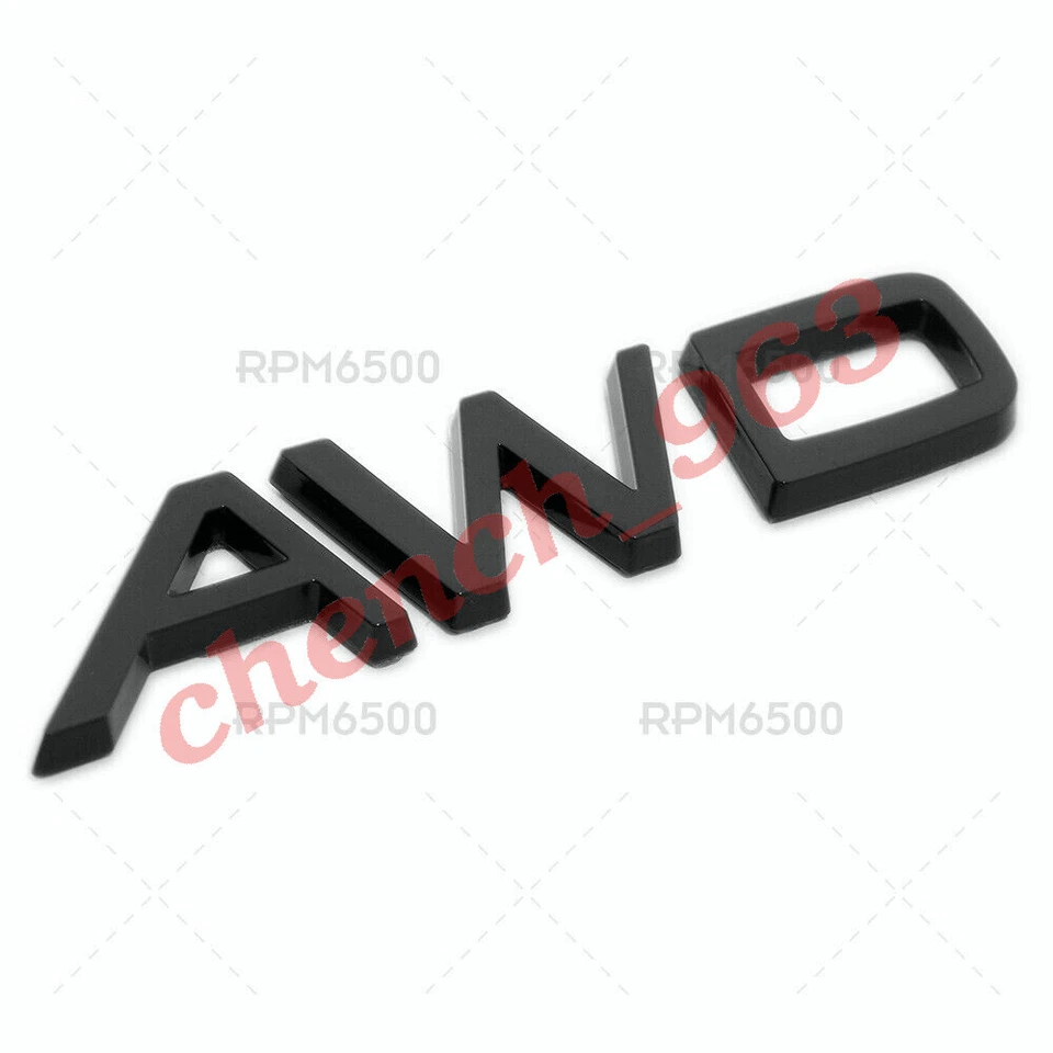 Volvo полный привод задняя крышка багажника письмо логотип значок табличка с эмблемой Sport глянцевый черный - Изображение 2 из 4