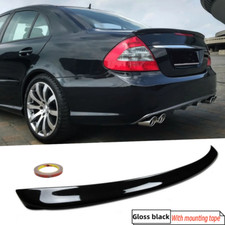 Rear Trunk Gloss Black Spoiler Wing Lip Fit For Mercedes E Class W211 2003-2009
