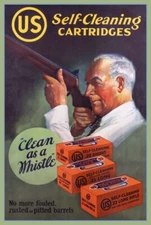 US Self Cleaning Cartridges - Ammunition NEW Sign 24 x 36" USA STEEL