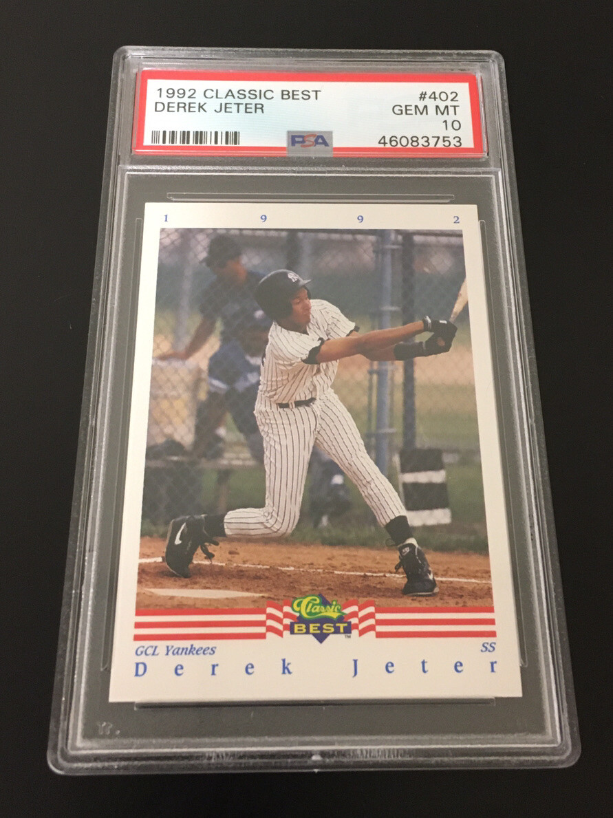 Image 1 - 1992 Classic Best 402 Derek Jeter ROOKIE CARD PSA 10 GEM MINT Yankees HOF