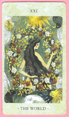 The World, Single Swap Tarot Card 21, Solar Kingdom, 2 ¾