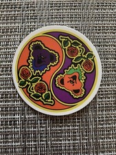 Grateful Dead & Company / Jerry Garcia Yin Yang Dancing Bear Vinyl Sticker