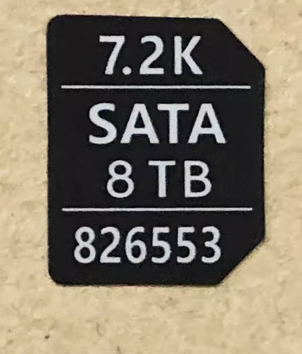 20 Stück Kapazität Aufkleber für HP 651314-001 G8/G9 3,5 Festplattenfach/Caddy - Bild 48 von 63