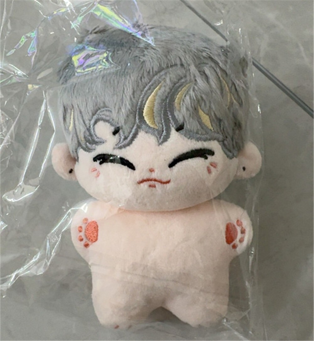 10cm Mini KPOP Idol Star Plushies Baby Grey kitten Chenle Doll