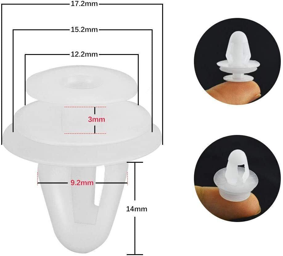 20x Dacia Befestigungsclips - Push Fit Clips Für Innenverkleidungen