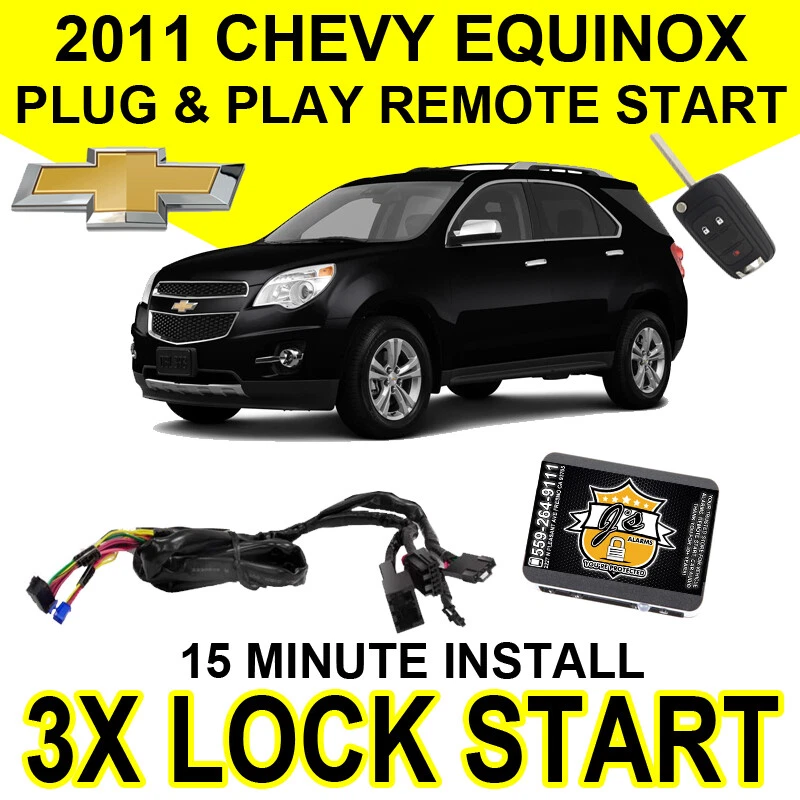 JSALARMS Js Alarms Plug & Play Remote Car Start 3X Lock For 2011 Chevrolet Equinox GM7