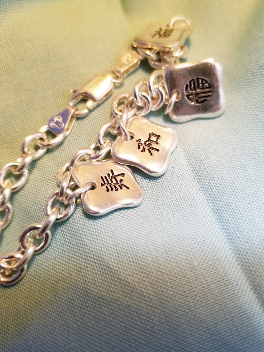 925 Sterling Silver Solid Rolo Chain Link Asian W… - image 4