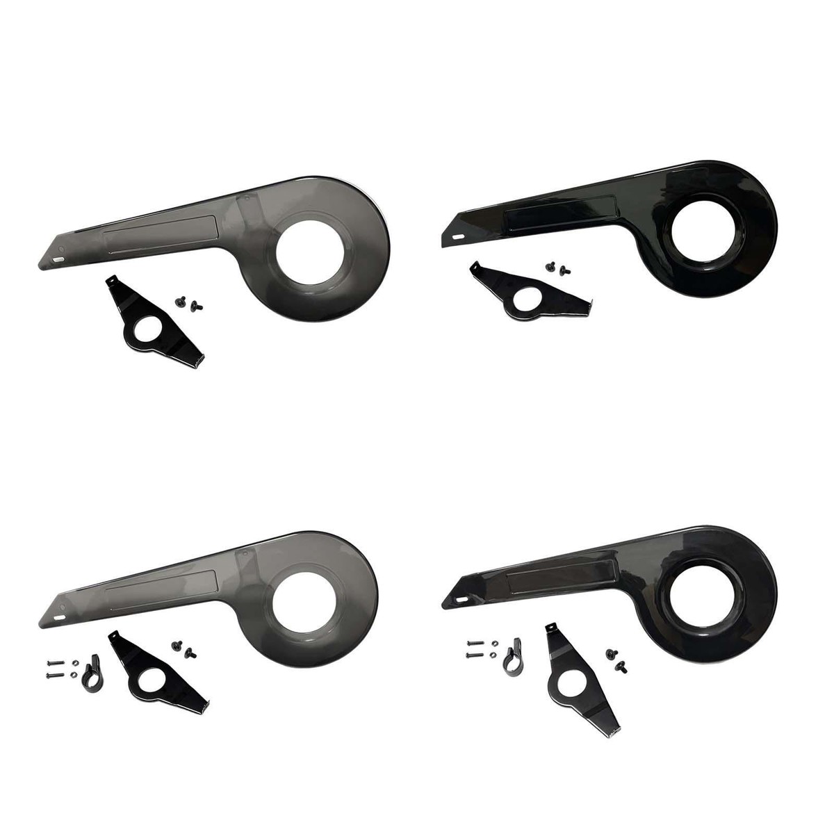 Mountain Bike Chain Guard 2-Pack Black Plastic Bicycle Chain