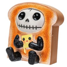 PT Furry Bones Toasty the Buttered Toast Skull Resin Mini Figure