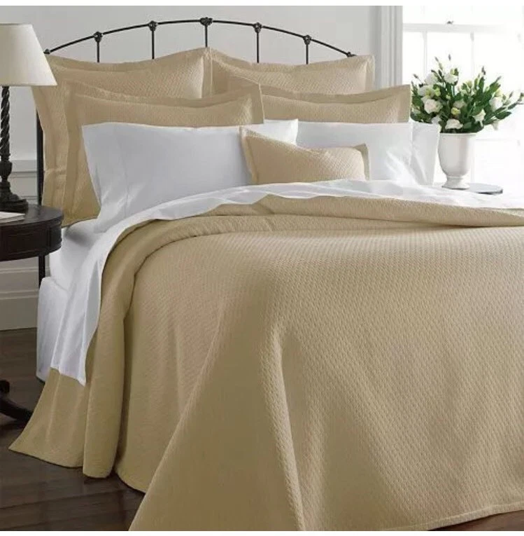 CHAPS Home 套装 2 个标准鞋尺寸:20 х 26 英寸全新发货免棕褐色 MATELASSE — 第 3/4 张图片