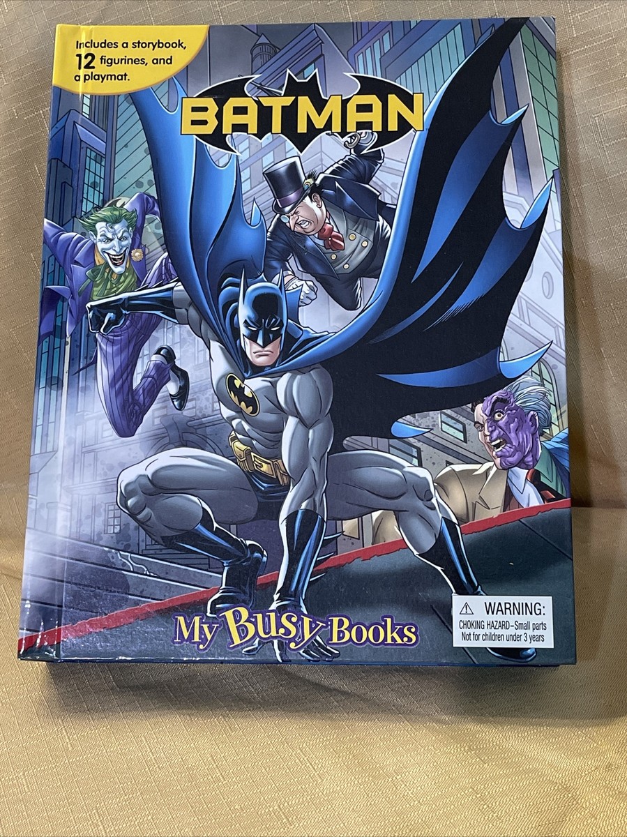 DC Comics Batman My Busy Books Story Book Play Set + 12 Mini