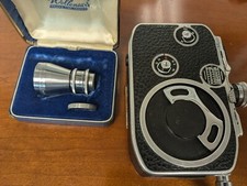 Bolex C8 8mm Movie Camera C-8 with Kern-Paillard Lense  Wollensak 9mm Lense