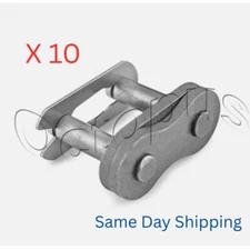 #40 Roller Chain Connecting Master Link 1/2" Carbon Steel Spring Clipped QTY 10.